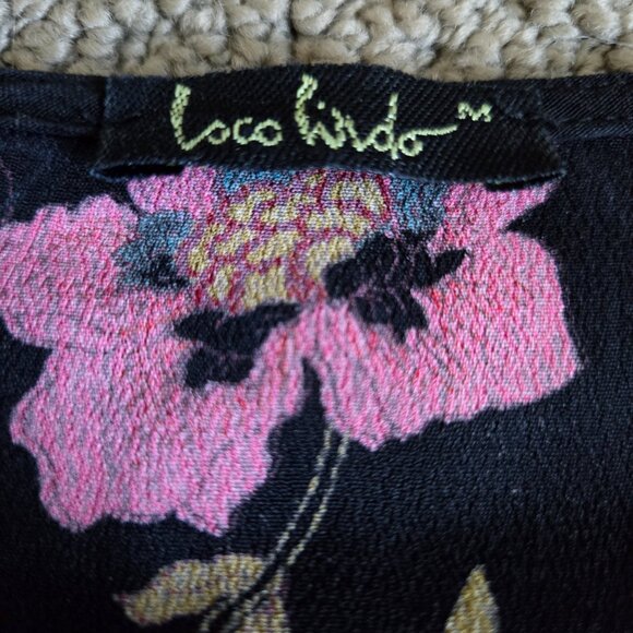 Stunning floral midi dress straight from California, 100% rayon, size M - Picture 12 of 13